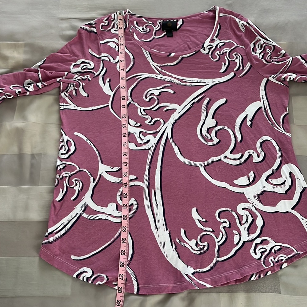 JM Collection printed Top - Picture 4 of 4